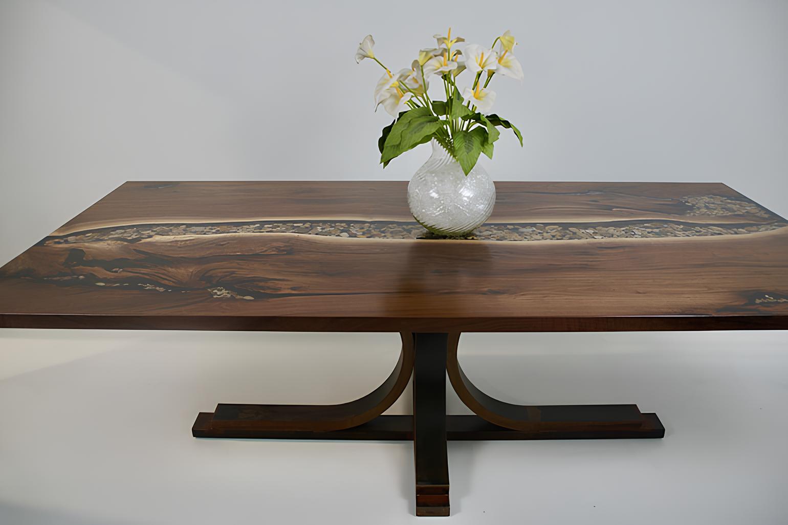 Real wood epoxy resin custom-made table epoxy river price per square meter resin tables