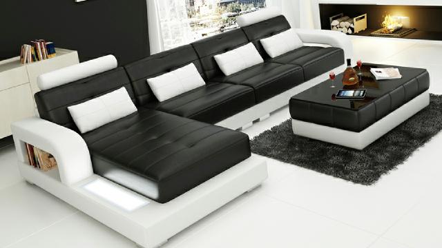 LEATHER SOFA SOFA USB CORNER SOFA SOFA SET DESIGN COUCH LIVING LANDSCAPE Custom-made