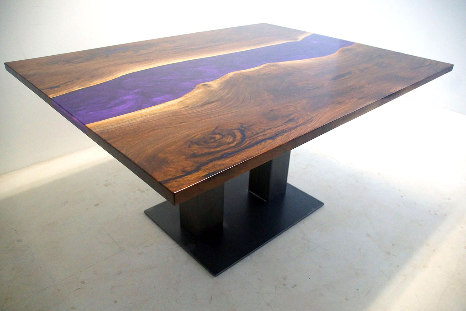 Table epoxy resin flow real wood price 1 sqm tables custom-made