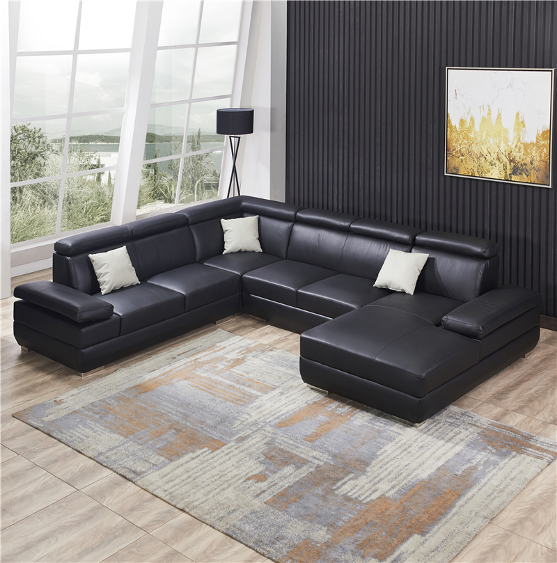 Modern sofa corner unit U shape padded corner couch designer seating furniture sofas
