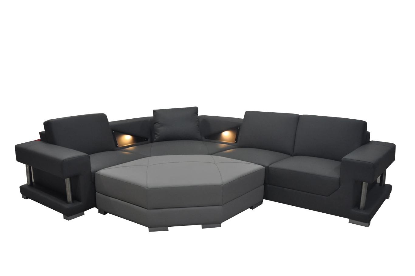 Living room textile corner couch upholstery couch set corner group sofa couches + USB