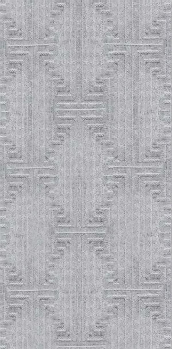 Modern gray carpet short pile abstract geometric design living room