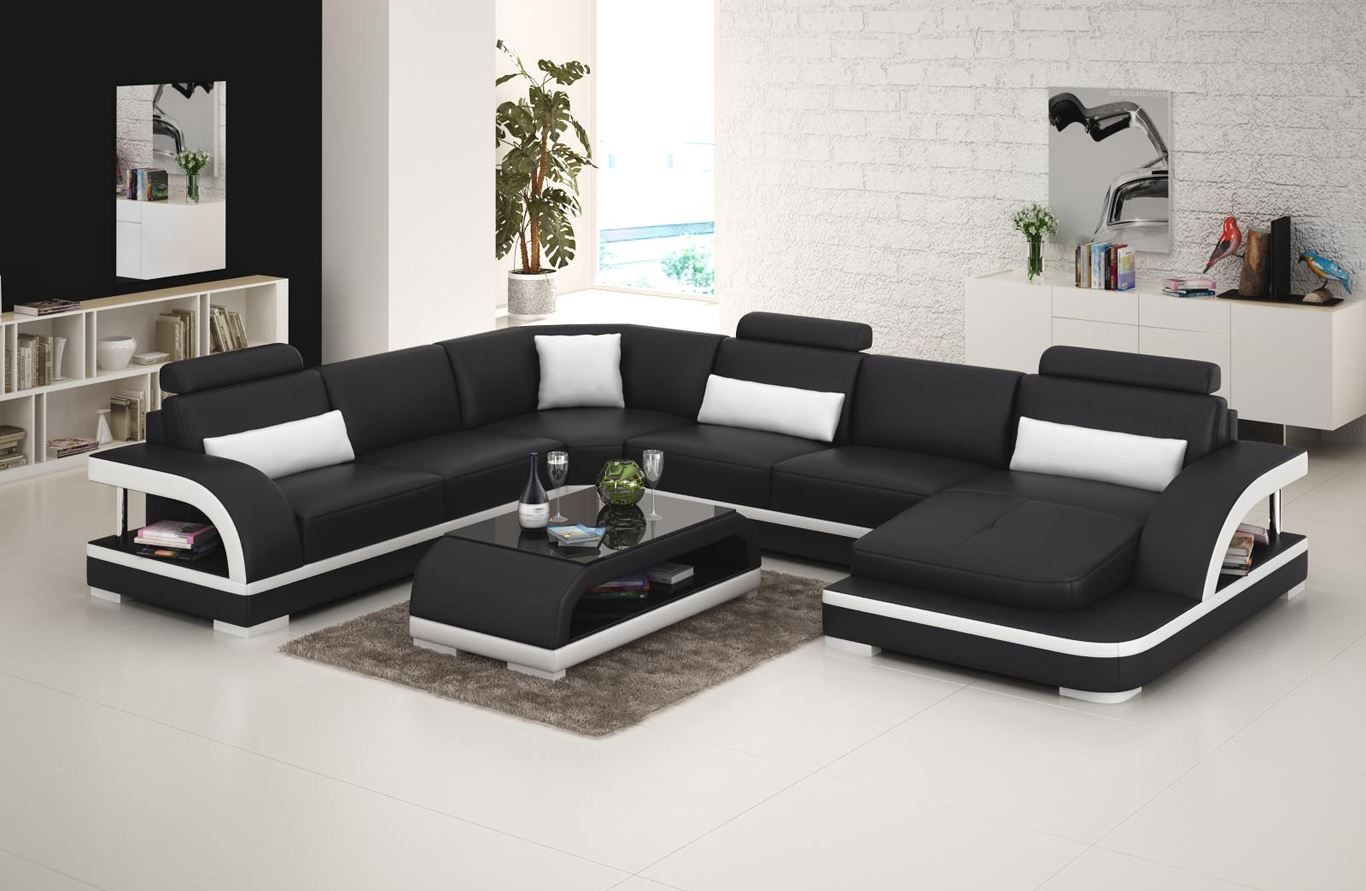 Design Couch Luxury Sofas Leather Sofa Seat Corner Set Upholstered Corner Couch New