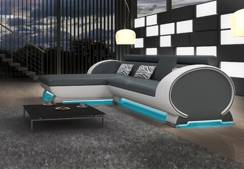 LEATHER SOFA CORNER SOFA SOFA SET DESIGNER COUCH WITH FUNCTIONALITY SOFA with USB UPHOLSTERY