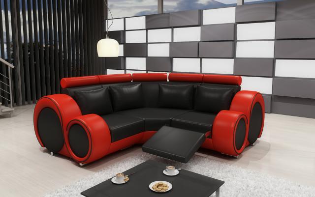 LEATHER SOFA with USB DESIGN CORNER SOFA BERLIN SOFA SET UPHOLSTERY Custom-made New