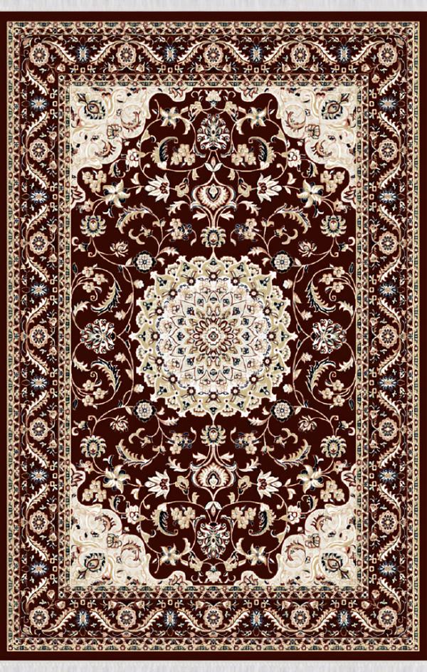 Oriental Art Carpet Vintage Living Room Short Pile Red Brown 160x230