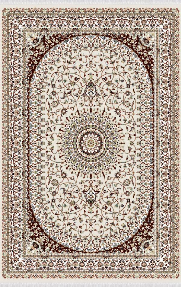 Floor covering Oriental decorative carpet Vintage short pile brown 160x230