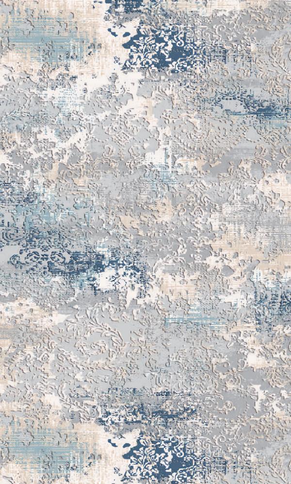 Short pile carpet abstract pattern living room bedroom blue