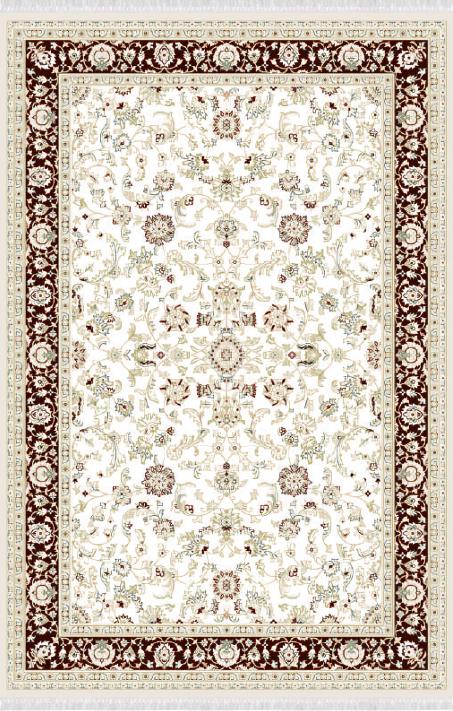 Art carpet oriental vintage short pile living room beige brown