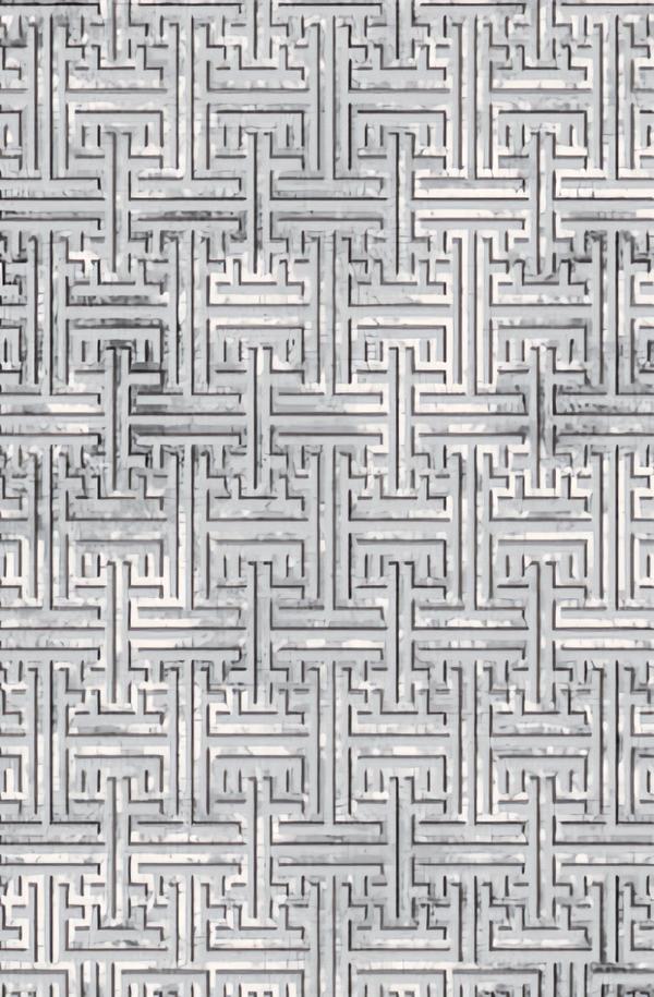 Carpet Area rug Short pile Geometric pattern Hallway Foyer Gray Rugs