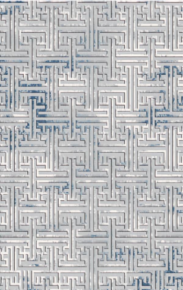 Living room rug carpet floor rug short pile geometric pattern blue