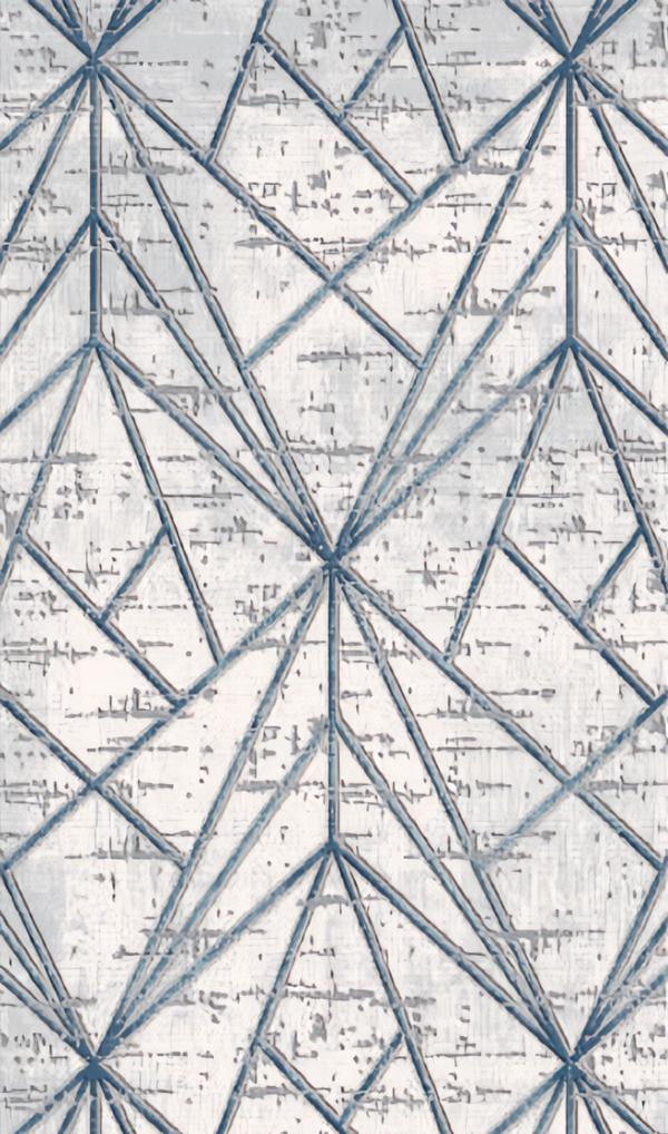 Carpet living room carpet short pile geometric abstract pattern blue rugs