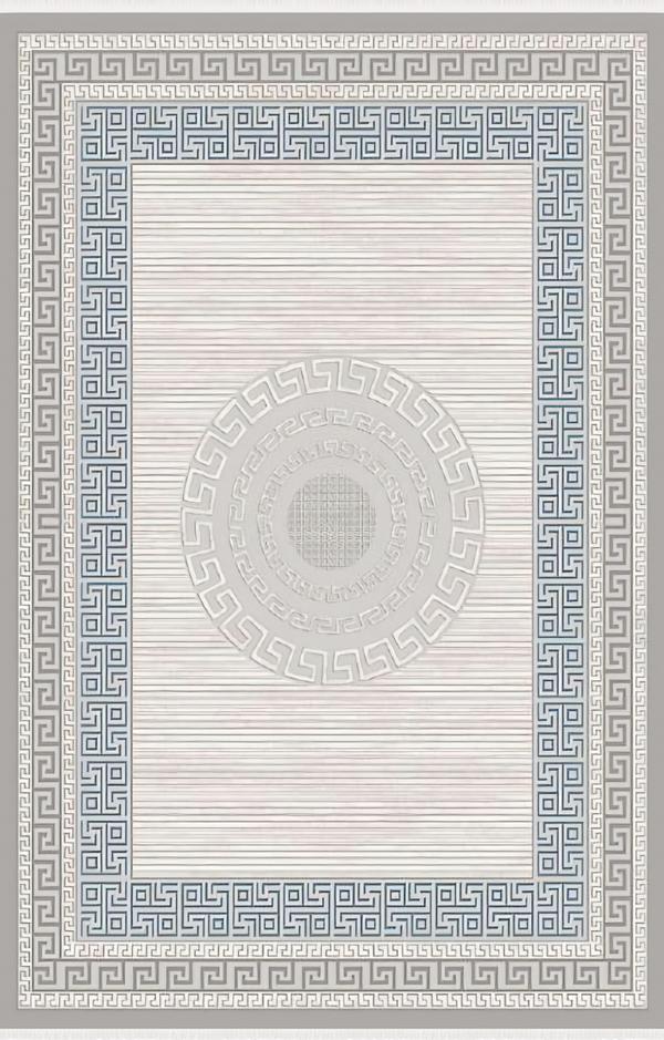 Design Abstract Rugs Carpet Bedroom 160x230 Luxury Art Deco Style Blue