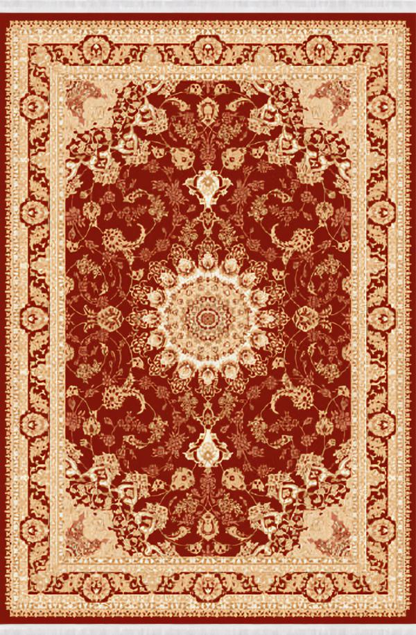 Oriental Vintage Short-Pile Carpet Burgundy Red Living Room Rug 150x233cm