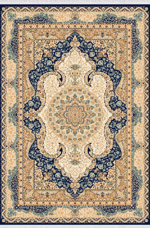 Art carpet Oriental carpet Classic Vintage Short pile Blue Beige