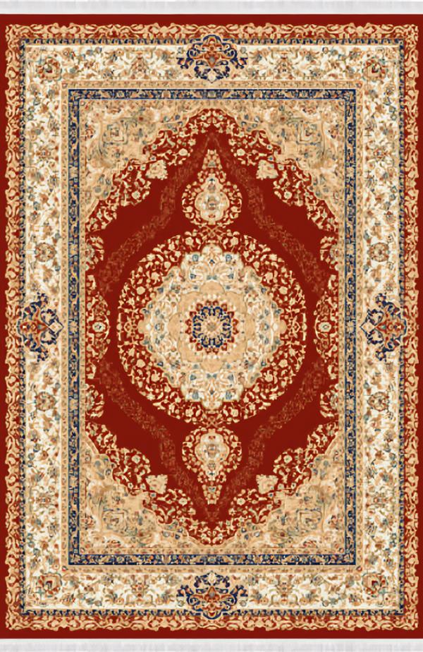 Oriental Art Carpet Short Pile Vintage Living Room Carpet Rug Red 150x233
