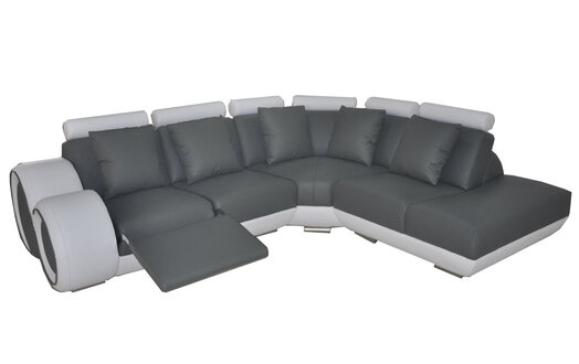 Leather sofa couch living landscape corner set modern design sofa + USB new corner sofa
