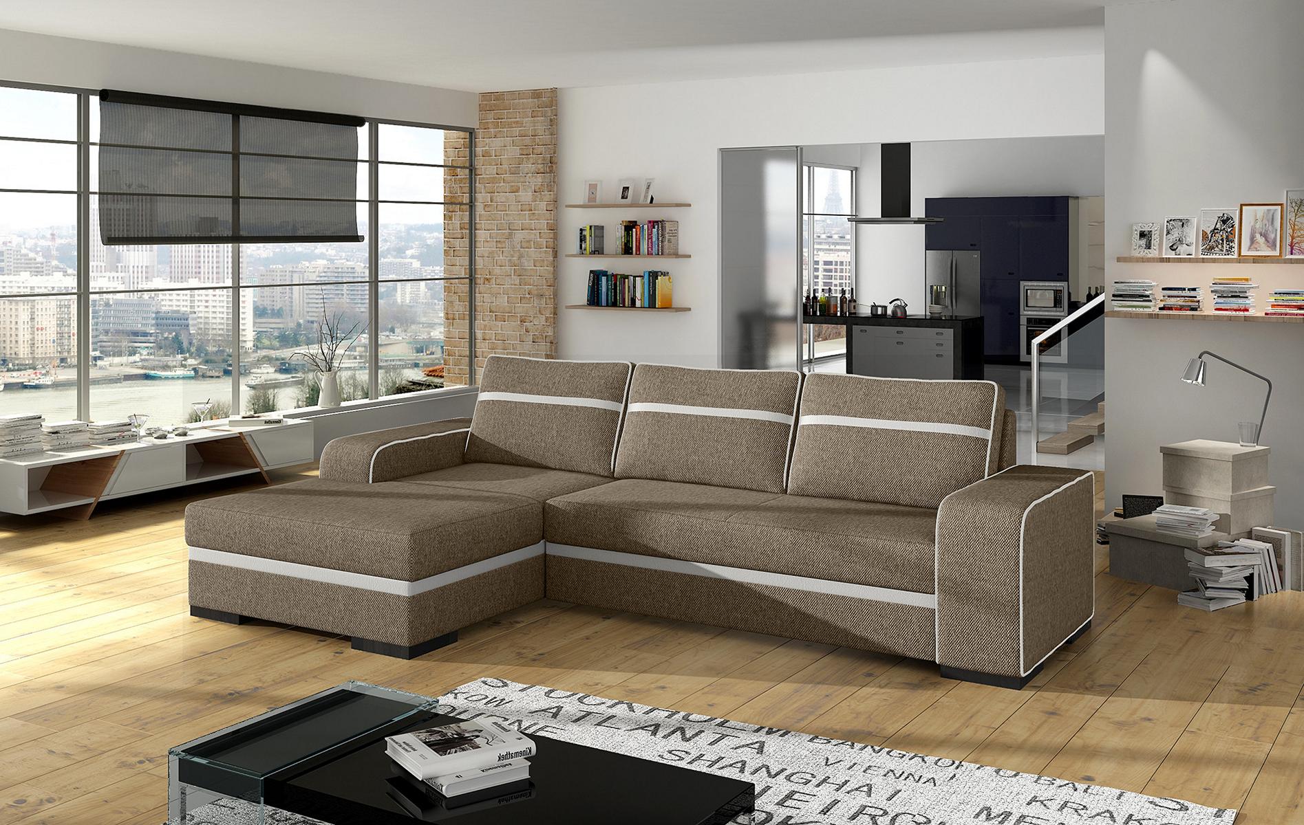 Sofa sleeper designer sofa with bed function + storage bed corner sofa couch NEW