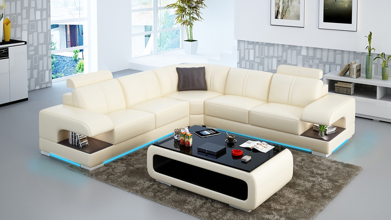 Leather sofa couch living landscape corner sofa corner suite design corner sofa sofa with USB