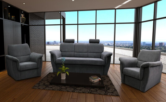 SOFA SET 3+1+1 SEATER SLEEP FUNCTION STORAGE BOX UPHOLSTERED SET SOFA COUCH NEW