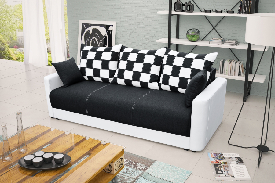 Sleeper sofa folding couch 3-seater with sleeping function + storage compartment couch sofa folding sofa