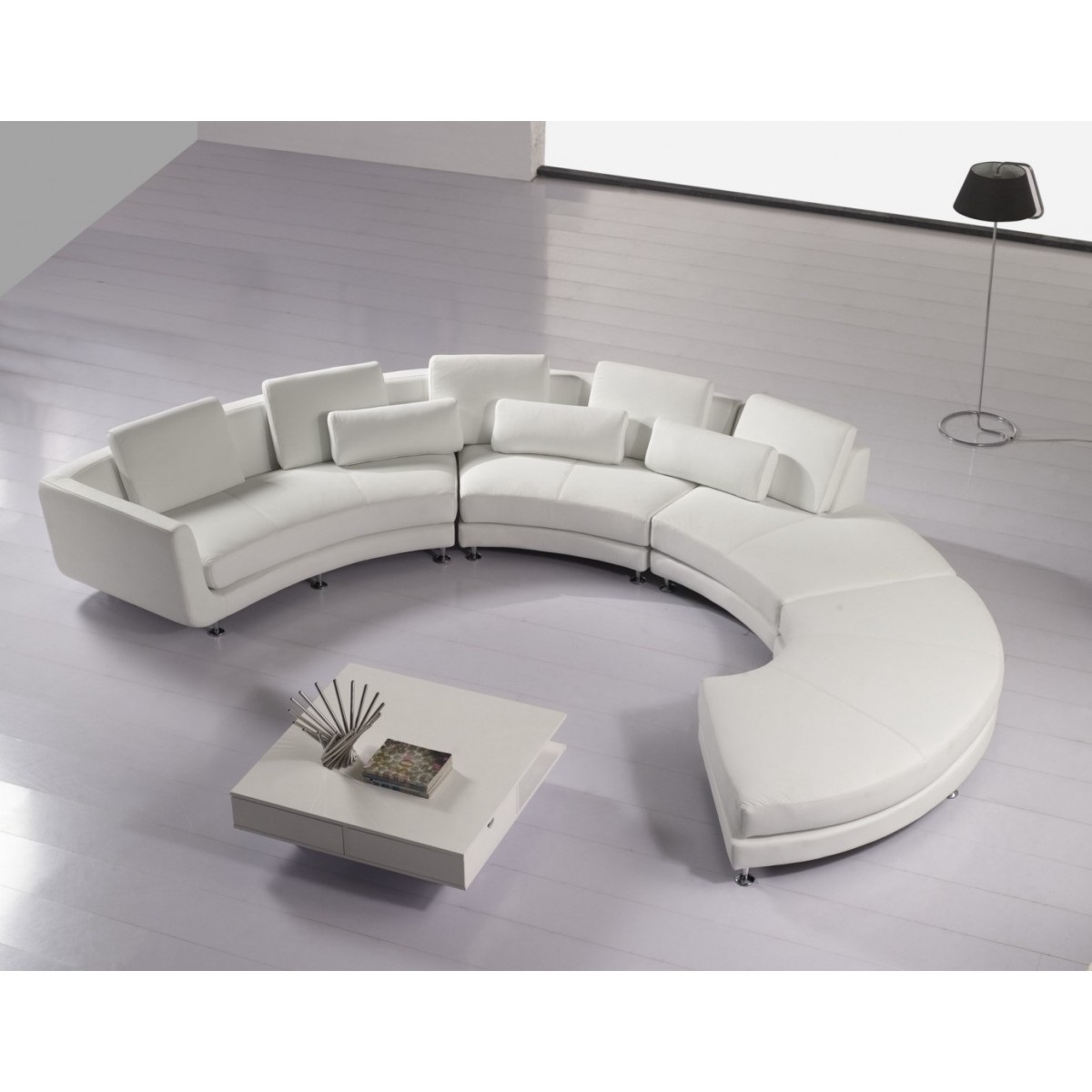 Round corner sofa couch upholstered leather design round sofa set living landscape new