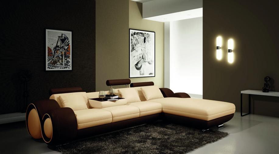 Patented design corner sofa BERLINb sofa couch upholstery leather corner living landscape