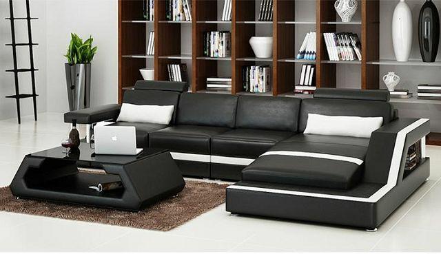 LEATHER SOFA XXL LIVING ROOM LANDSCAPE SET CORNER COUCH LEATHER SET CORNER SOFA UPHOLSTERY