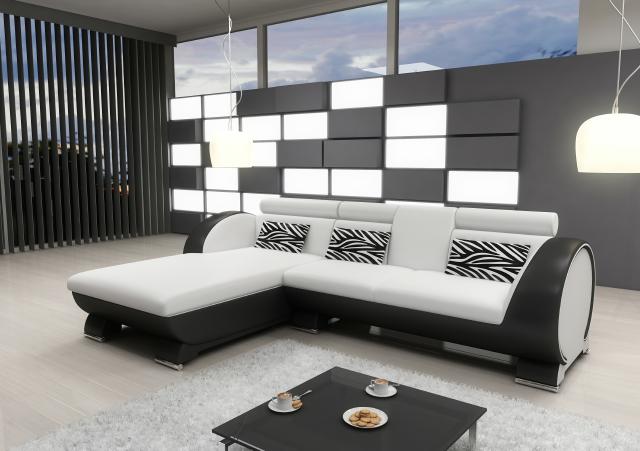 LEATHER SOFA CORNER COUCH UPHOLSTERED CORNER SOFA SOFA SET DESIGNER COUCH SLEEP FUNCTION