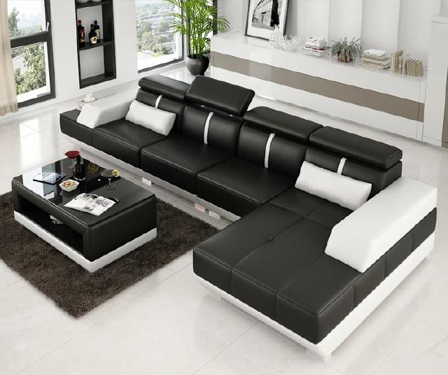 Corner sofa living area couch upholstered L-shaped set corner couches XXL sofas