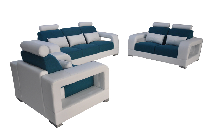 Sofa Couch Upholstered Living Area Seating Furniture Set Suite 3+2+1 Sofas with USB