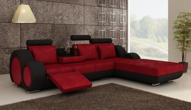TEXTILE SOFA FABRIC SOFA LIVING AREA COUCH SET NEW SET CORNER COUCH CORNER SOFA