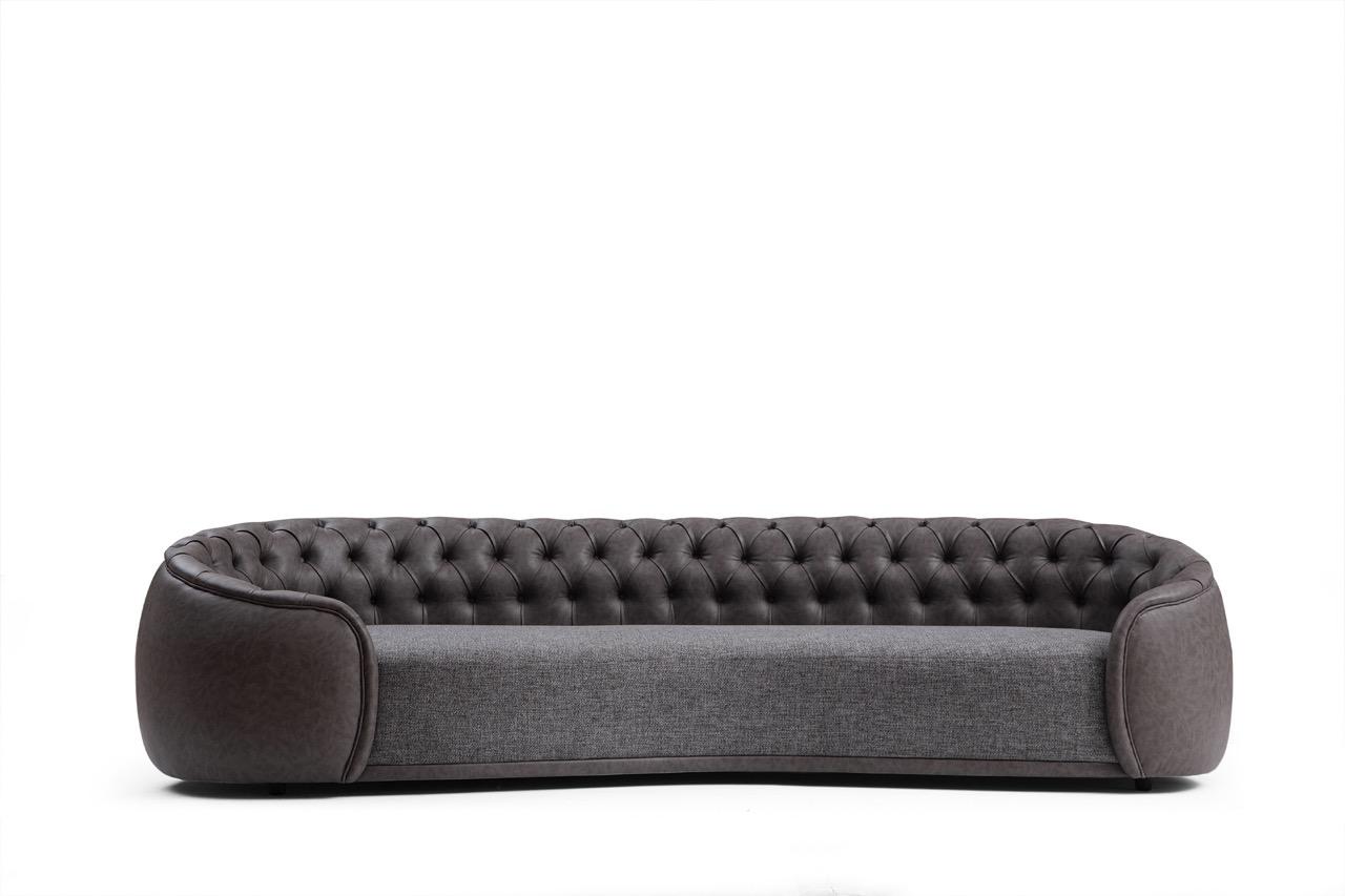 Sofa 4-Seater Sofas Couches Living Room Design Material Synthetic Leather Textile