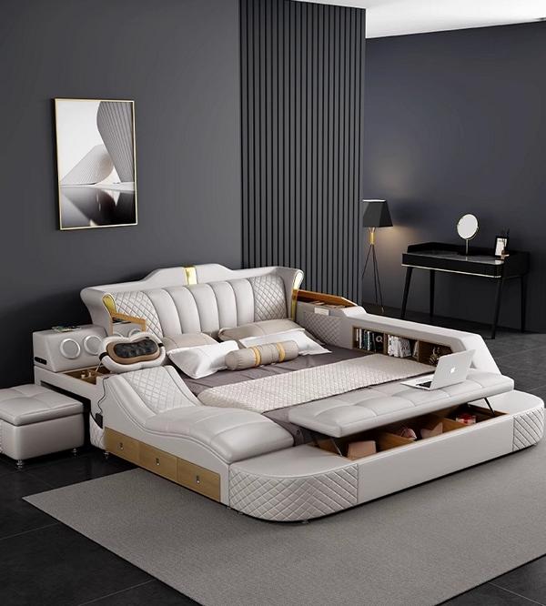 Multifunctional beds bed sofa bedroom double bed all in one functional bed