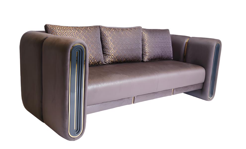 Sofa Upholstered Sofa Three-Seater Lounge Sofa Living Room Couch Three-Seater 3-Seater