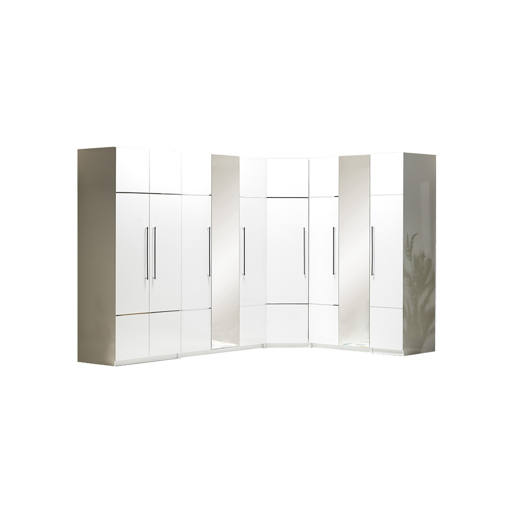 Luxury wardrobe corner cabinet white cabinet wooden wooden cabinet bedroom