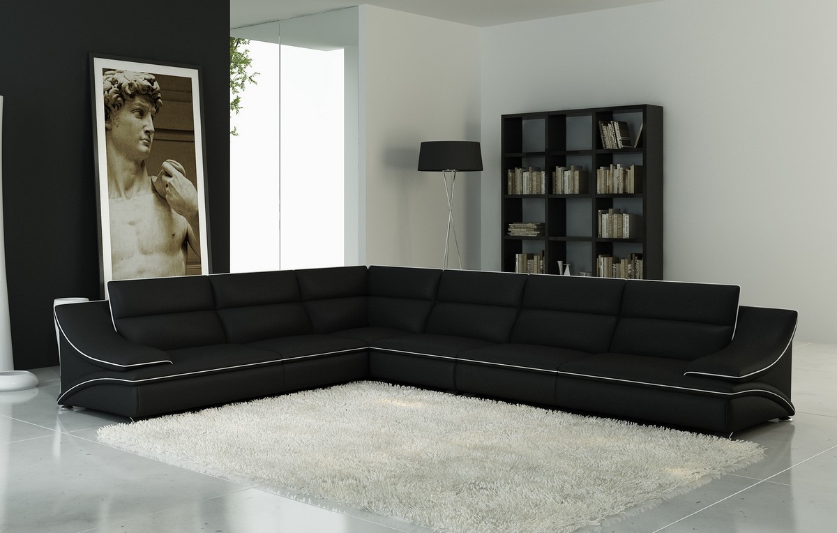 Leather sofa couch living landscape corner sofa corner suite modern design sofa USB A1160