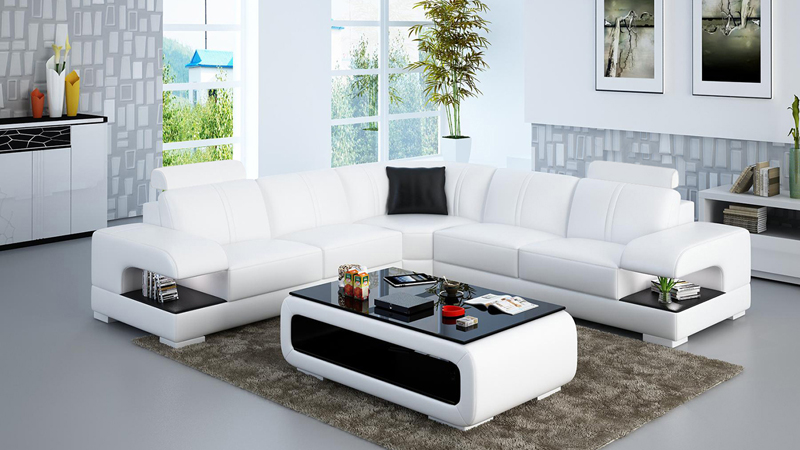 Leather sofa couch living landscape corner sofa corner set design corner sofa sofa G8028B