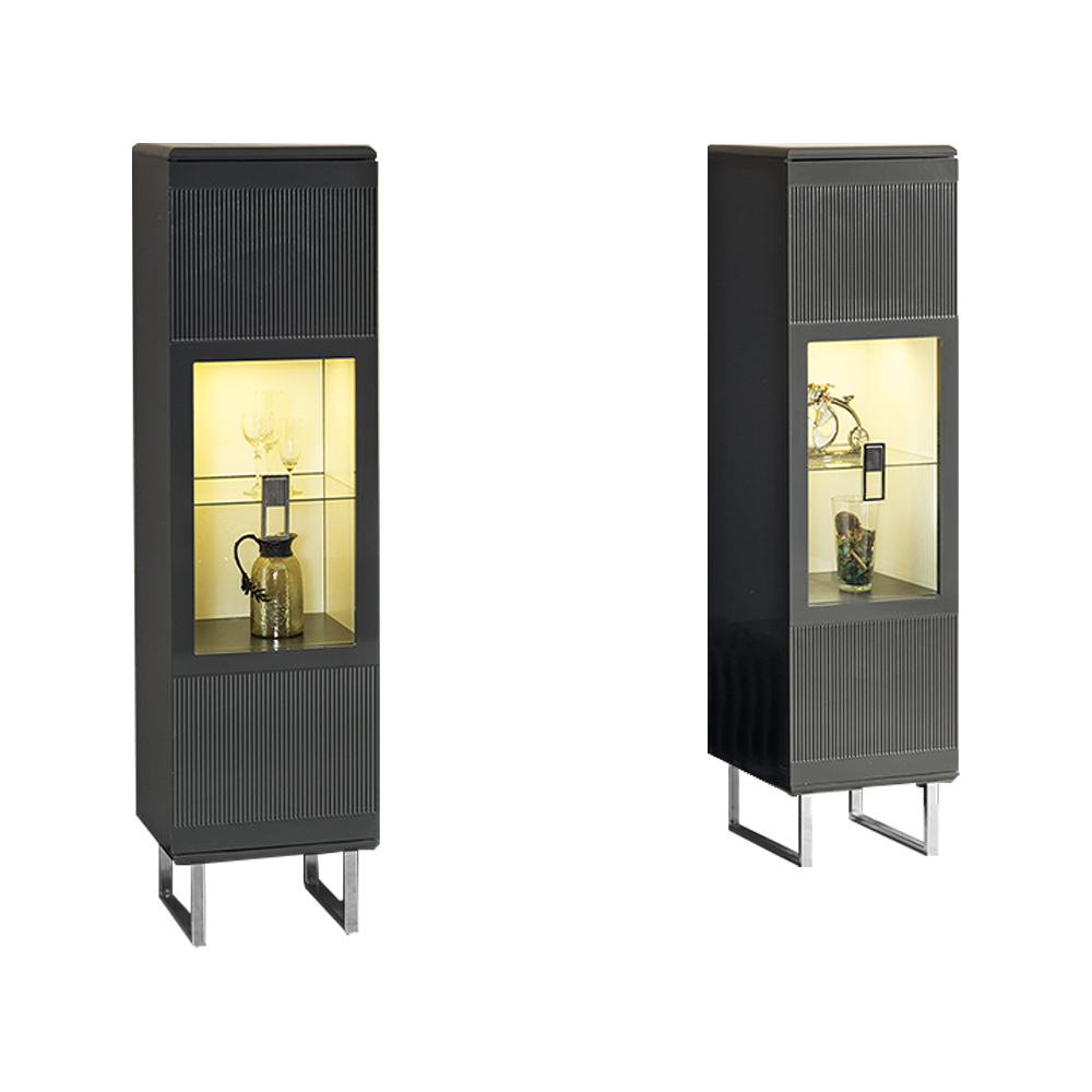 Group Display Cabinets Dressers Wood Gray Living Room 2-piece Modern