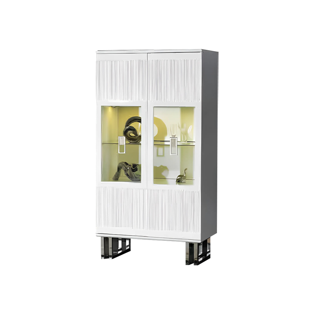 Display case showcase cabinet wooden cabinet white glass showcase wooden luxury glass cabinet