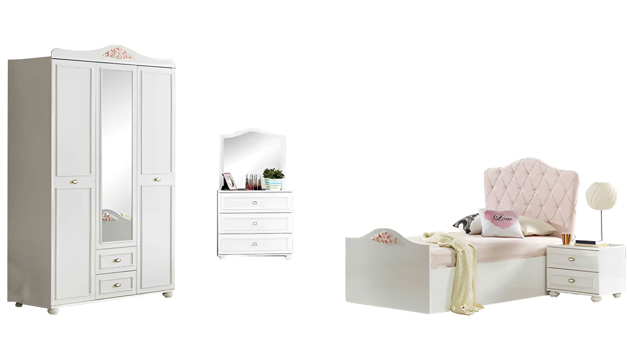 Youth room furniture bedroom furniture set children\'s combination 4 pieces