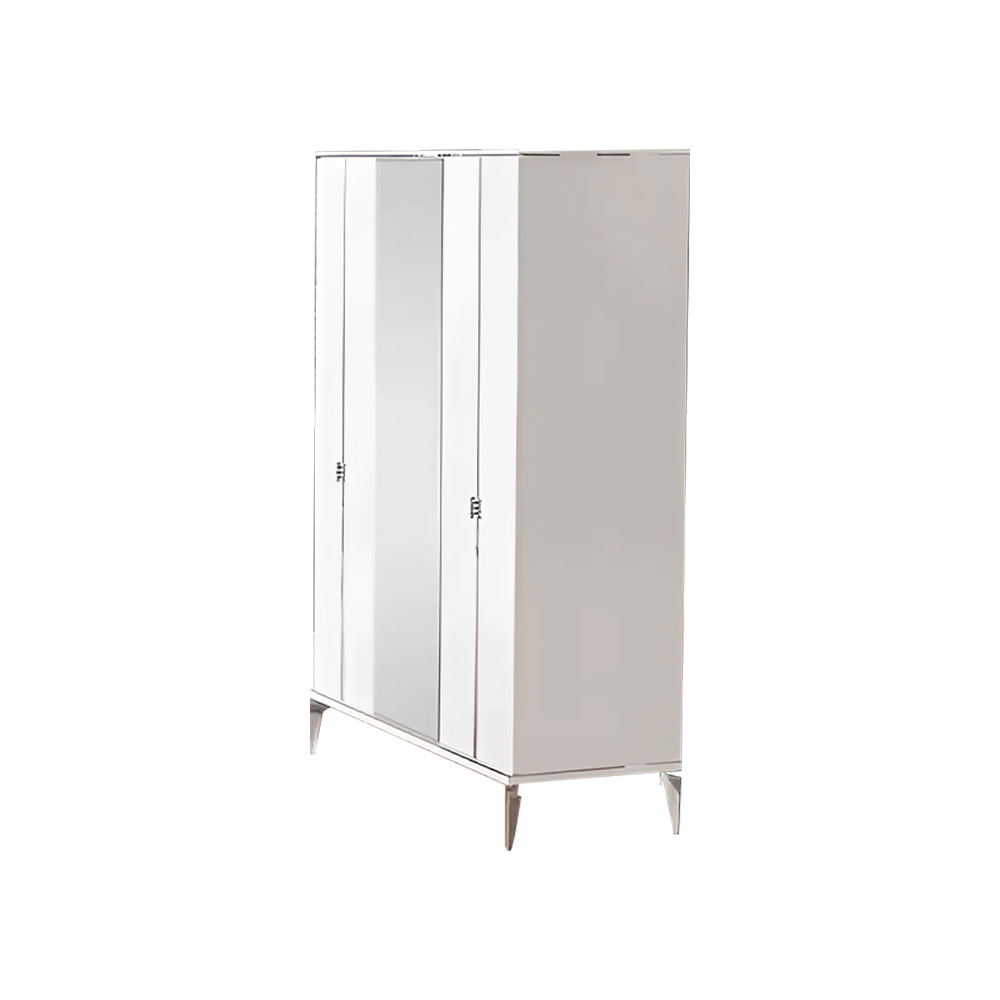 Wardrobe cupboard wooden cupboard children\'s cupboard children\'s room white cabinets