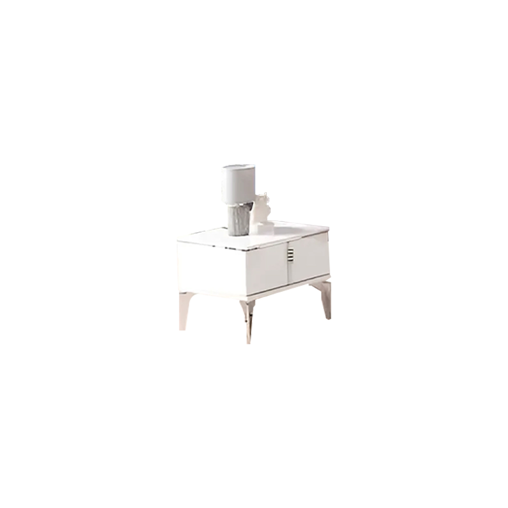 Nightstand dresser bedside table children\'s room white wood modern table