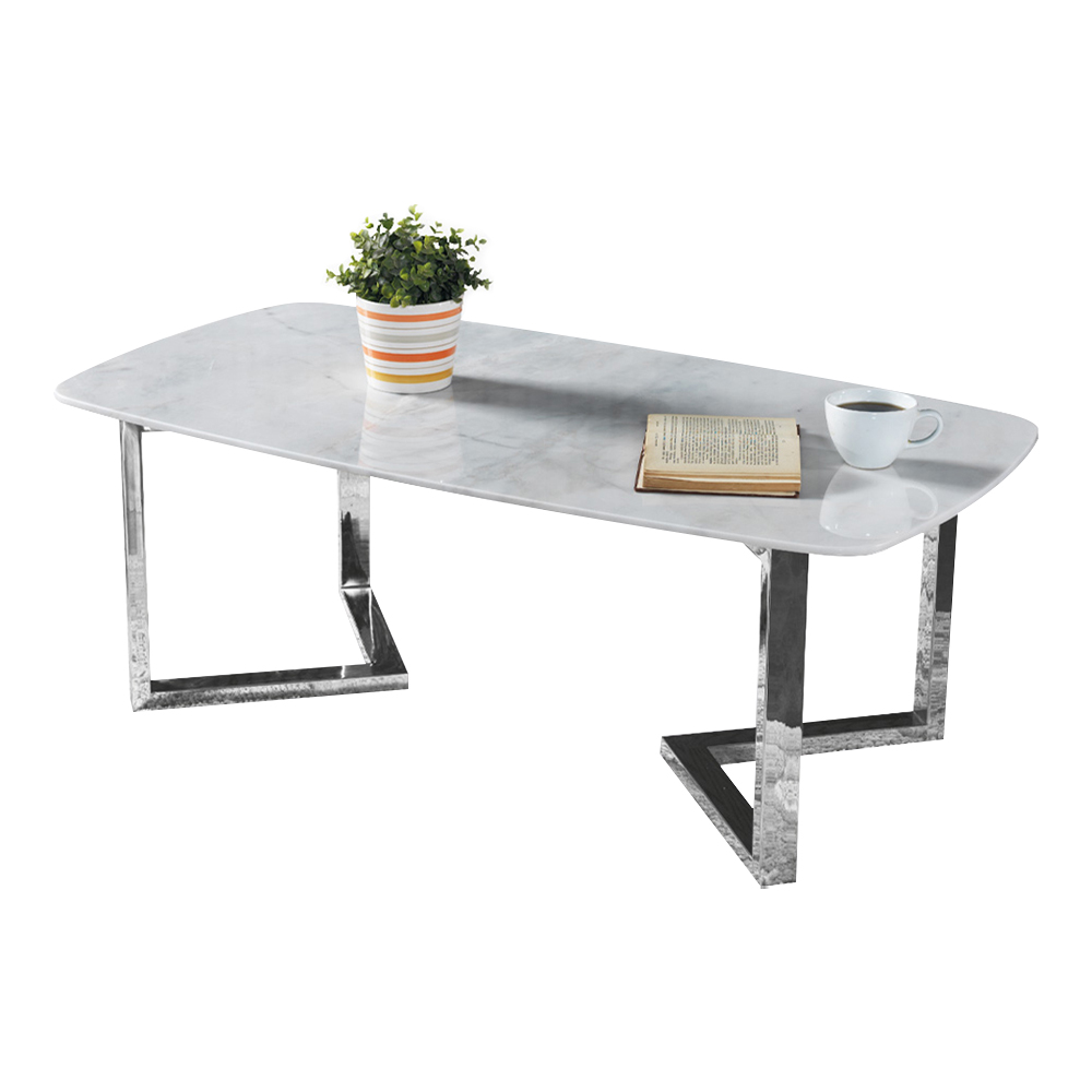 Coffee table living room table side table white side table white marble style