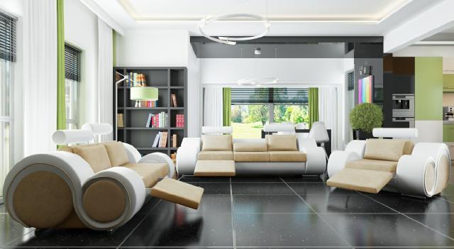 DESIGNER SOFA + USB SOFA SET 3/2/1 SEATER RELAX COUCH UPHOLSTERED SET TEXTILE