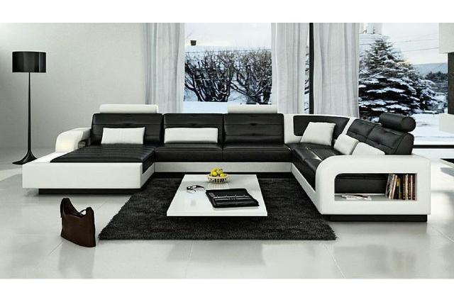 Leather sofa with USB leather couch sleeper sofa sofa set living landscape corner couch