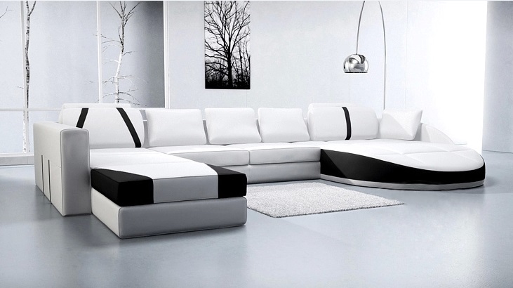 Corner sofa upholstered sofa with USB living landscape seating corner set leather textile couch