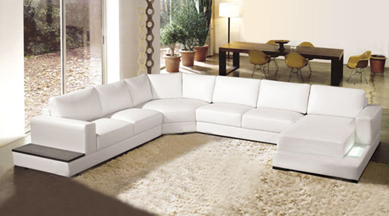 Design leather sofa living landscape couch corner sofa corner set modern sofa with USB
