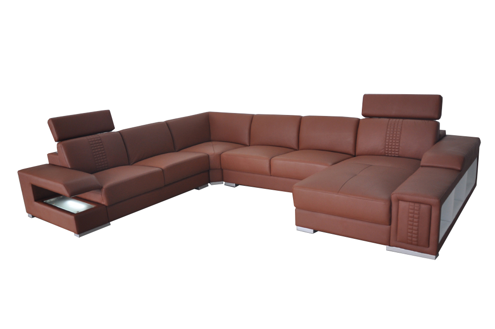 Corner Leather Modern XXL Couch Living Room Landscape Couches Sofas L-Shaped B2021 New
