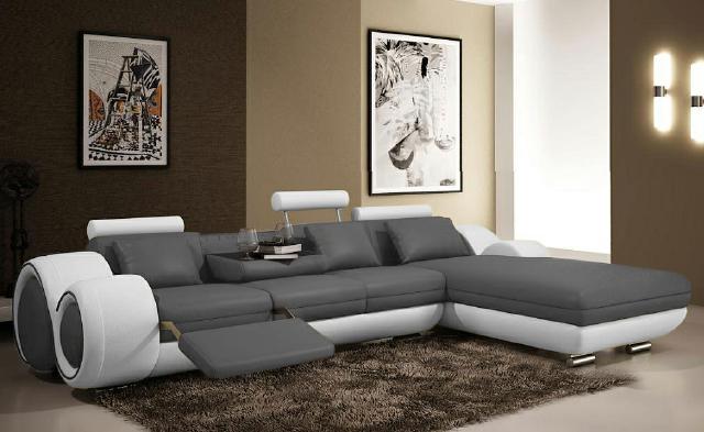 Corner sofa USB living area couch leather sofa sofa set custom-made
